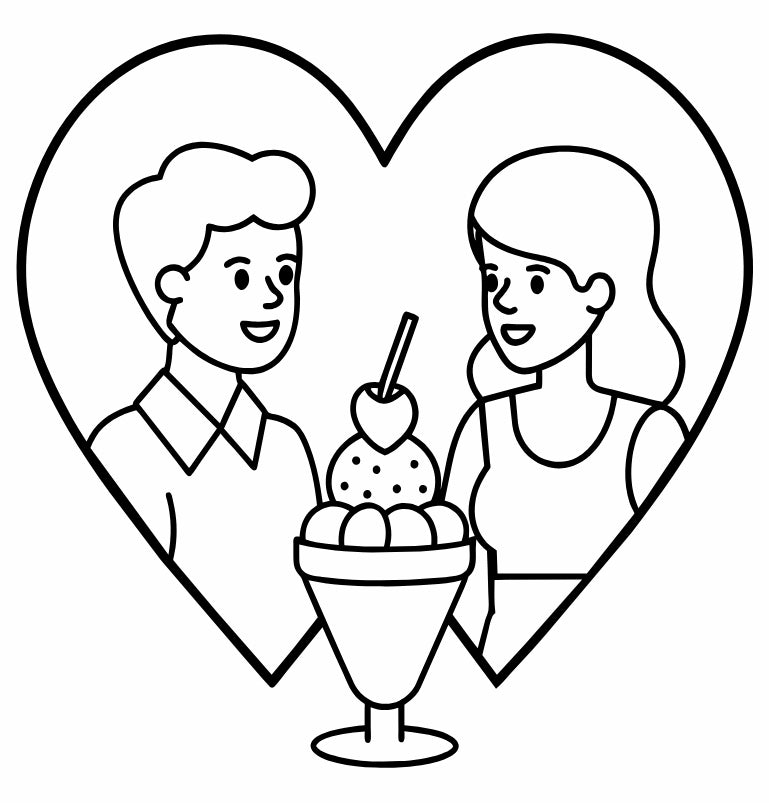 Love in Color: Valentine's Day Printable Coloring Book